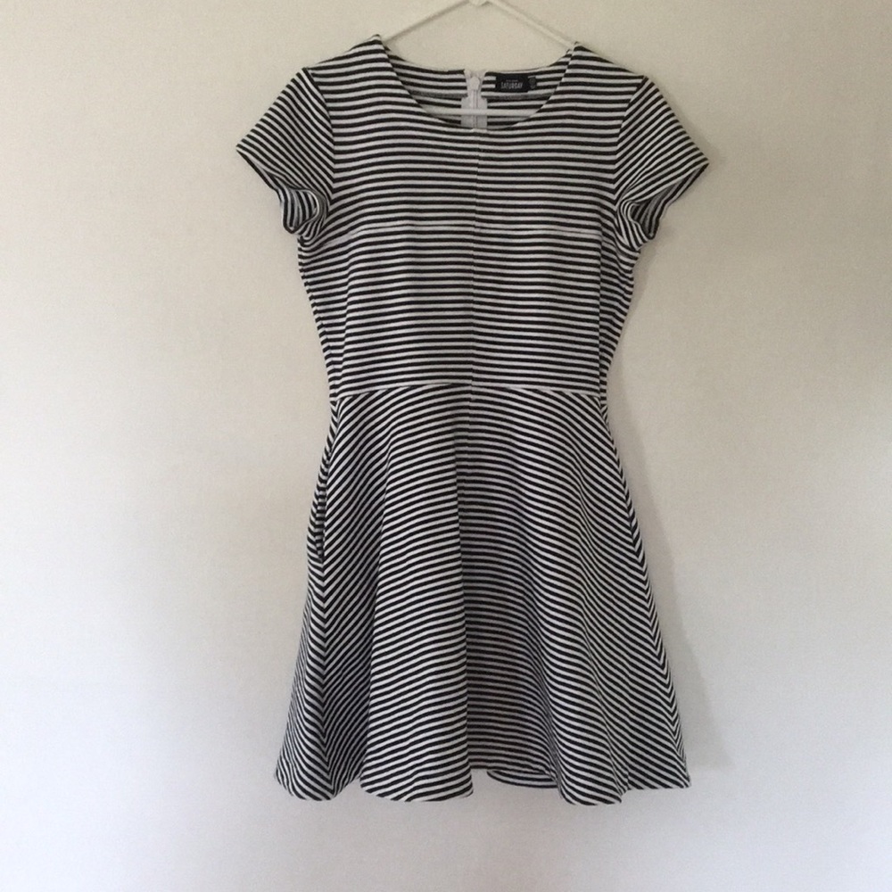 Kate Spade Saturday Striped Fit and Flare Dress - Picture 2 of 6